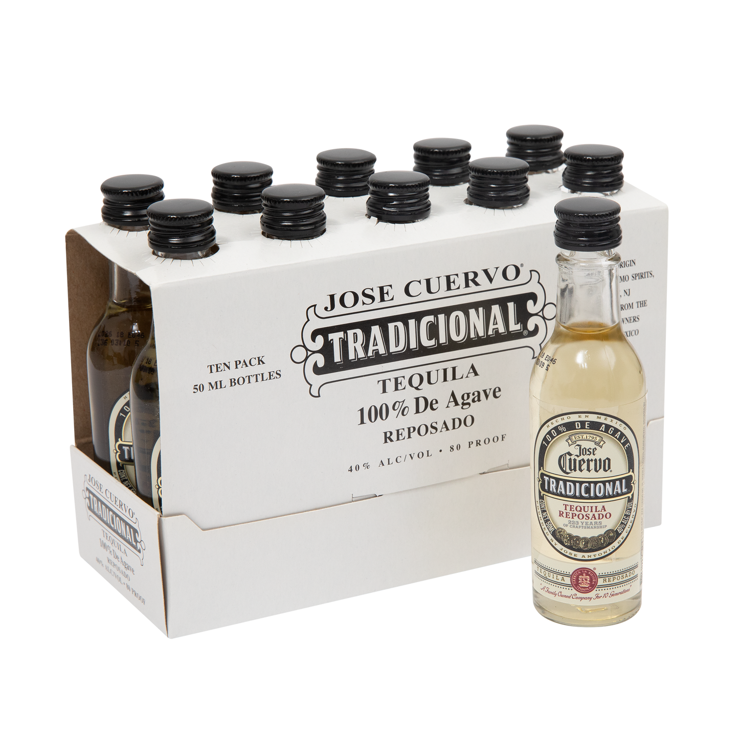 Jose Cuervo Tradicional Reposado Tequila 10 x 5cl