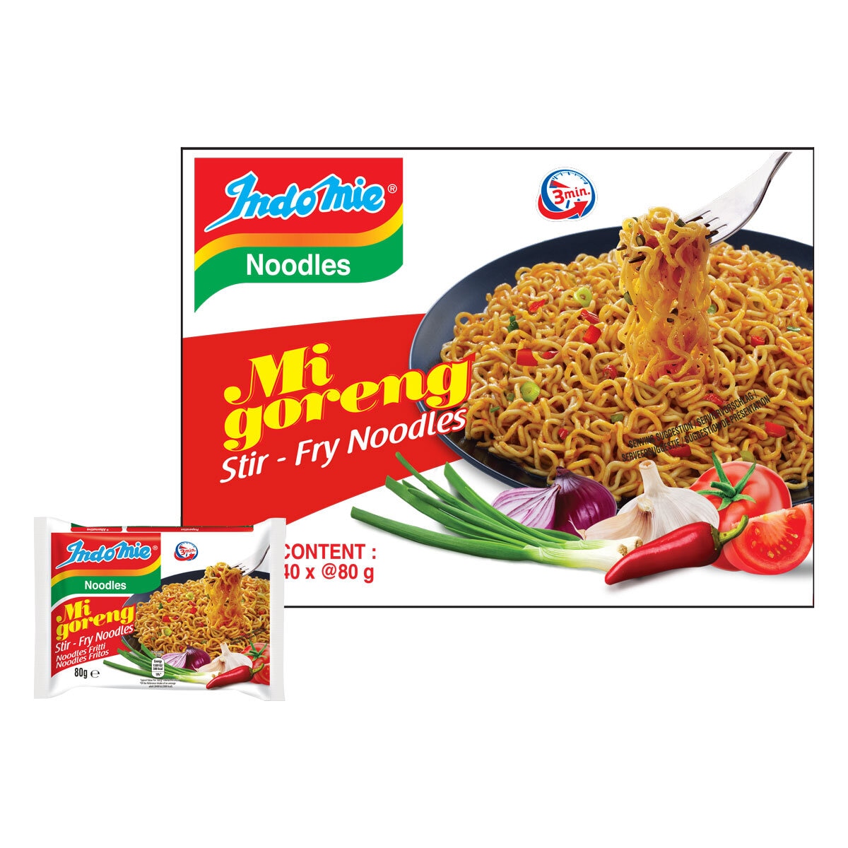 Indomie Mi Goreng Stir-Fry Noodles 80g