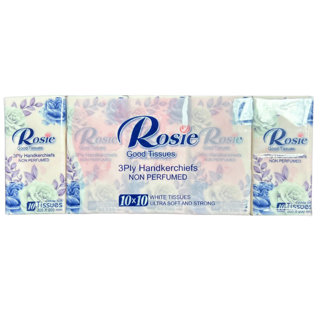 Rosie Pocket Tissue 3ply 10 pack