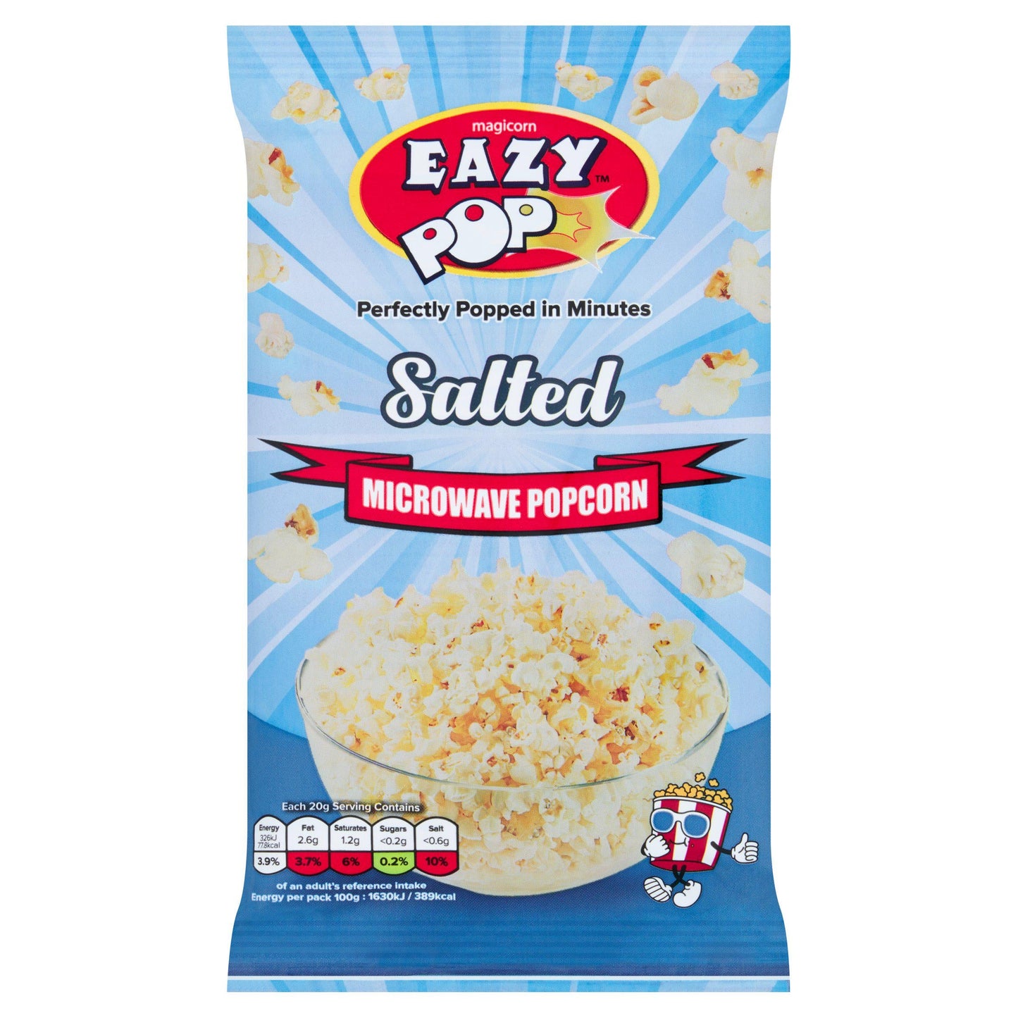 Eazy Pop Sweet & Salty Microwave Popcorn 85g – Balanced Flavour Snack
