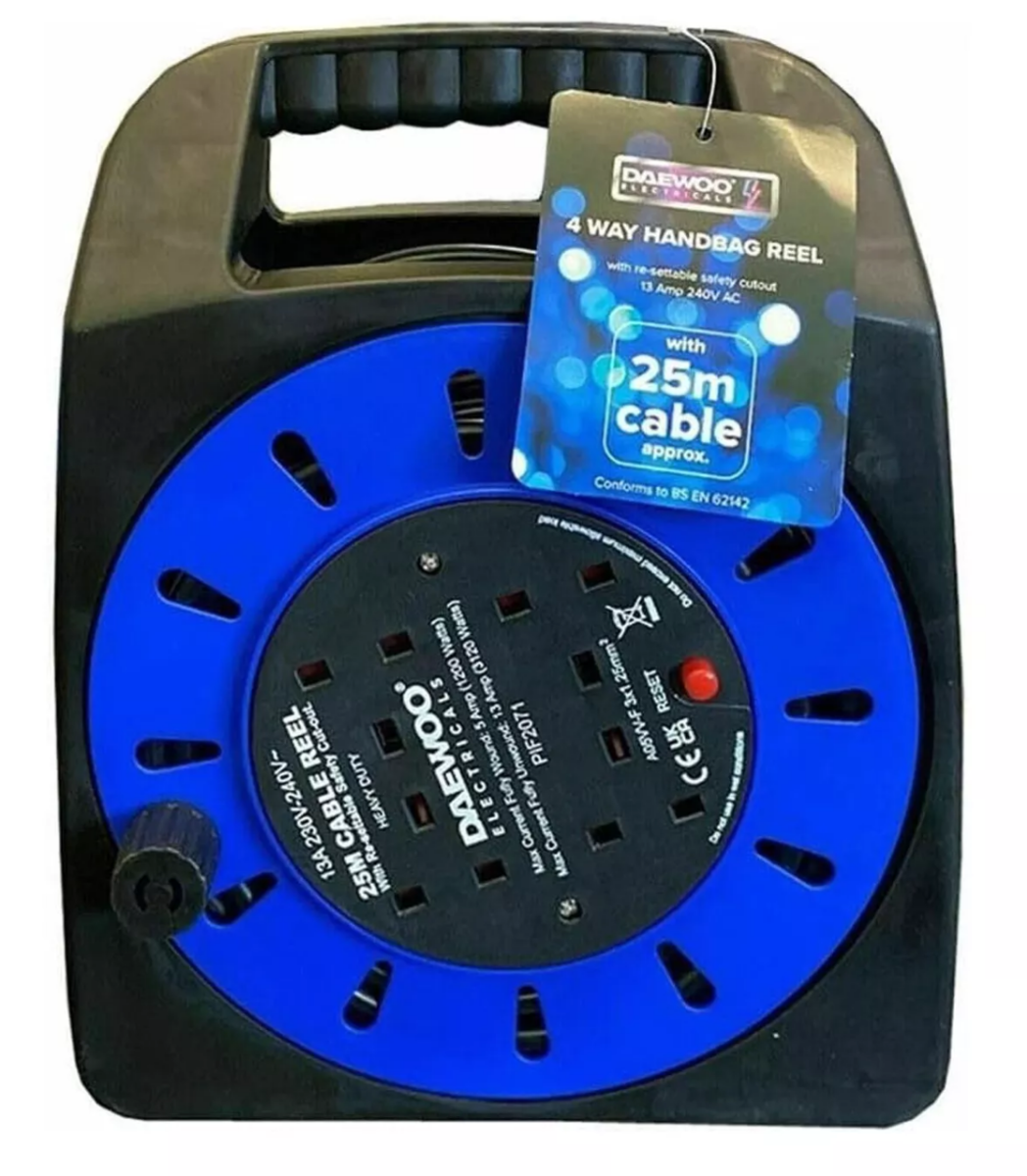 4 Gang 25 Metre Handbag Reel - 1550
