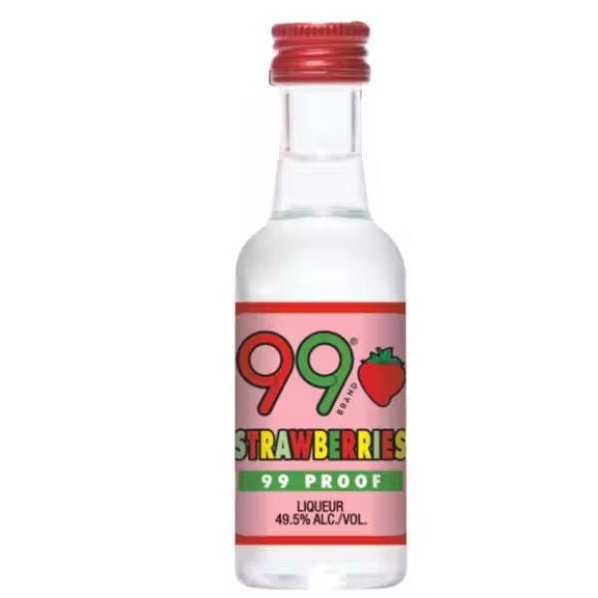 99 Brand Liqueur Shot Strawberries 10 x 5cl