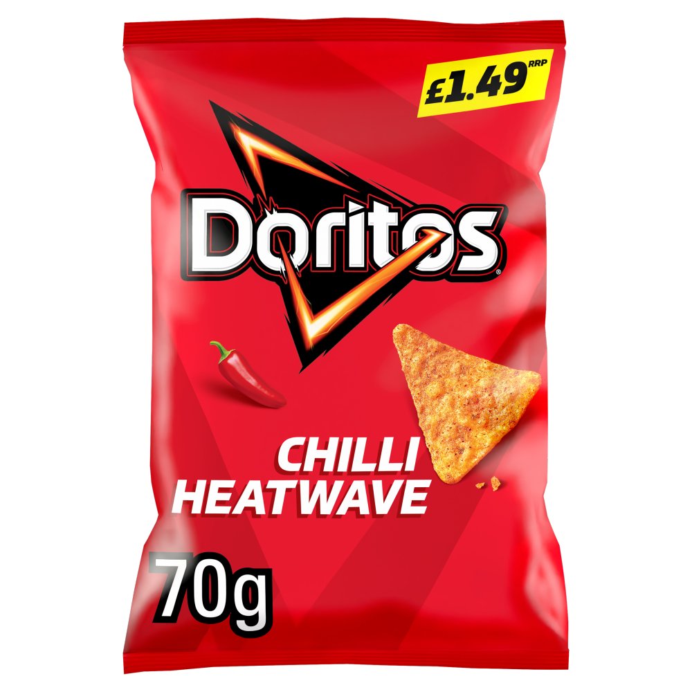 Doritos Chilli Heatwave Tortilla Chips 70g PM£1.49