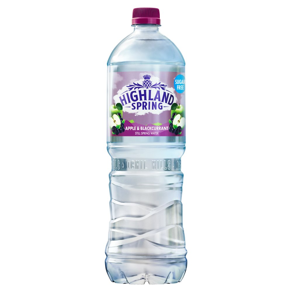 Highland Spring Sugar Free Apple & Blackcurrant Water 1.25L