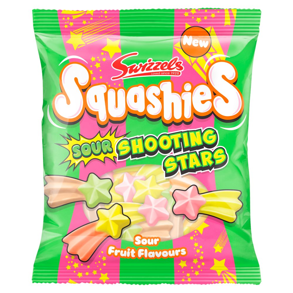 Swizzels Squashies Shooting Stars 12 x 100g