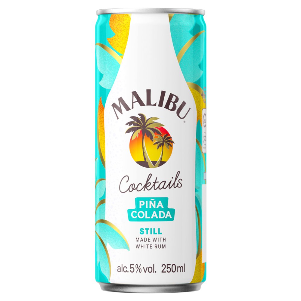 Malibu Piña Colada Sparkling Premix 250ml PM£2.19
