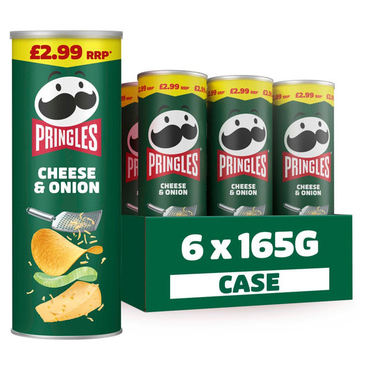 Pringles Cheese & Onion Sharing Crisps 165g