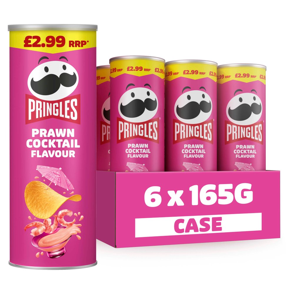 Pringles Prawn Cocktail Sharing Crisps 165g