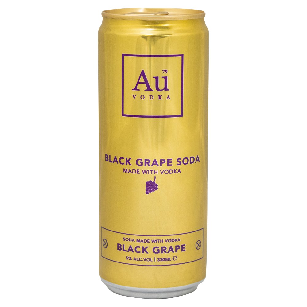 AU Vodka Black Grape Pre-Mixed Drink 330ml – Ready to Drink Cocktail Can