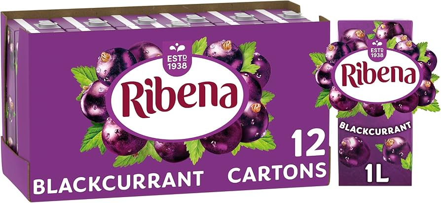 Ribena Blackcurrant Juice Drink Carton 1L