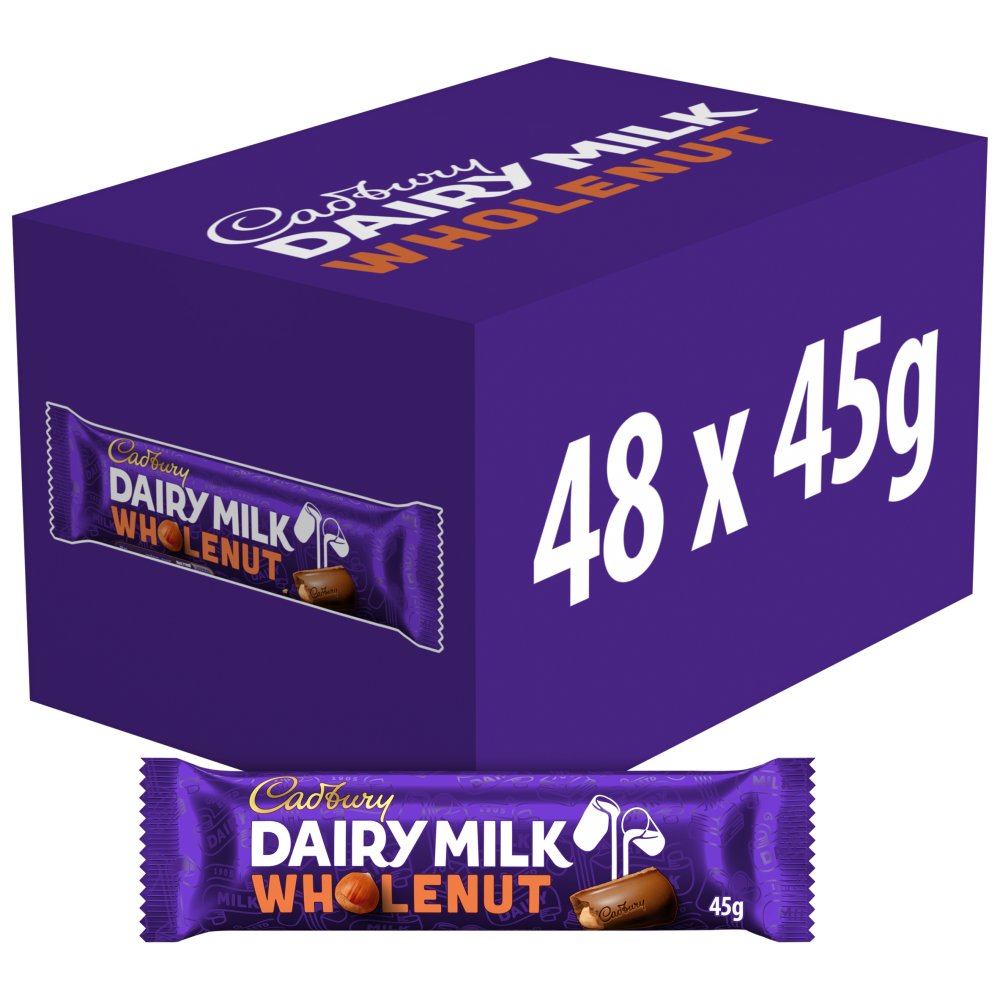 Cadbury Dairy Milk Wholenut Chocolate Bar 45g