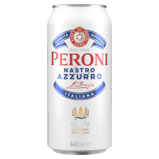 Peroni Nastro Azzurro Italian Beer 440ml Cans