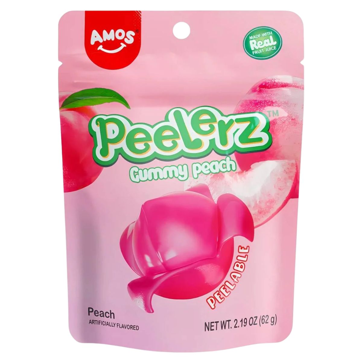 Amos Peelerz Gummy Peach 65g