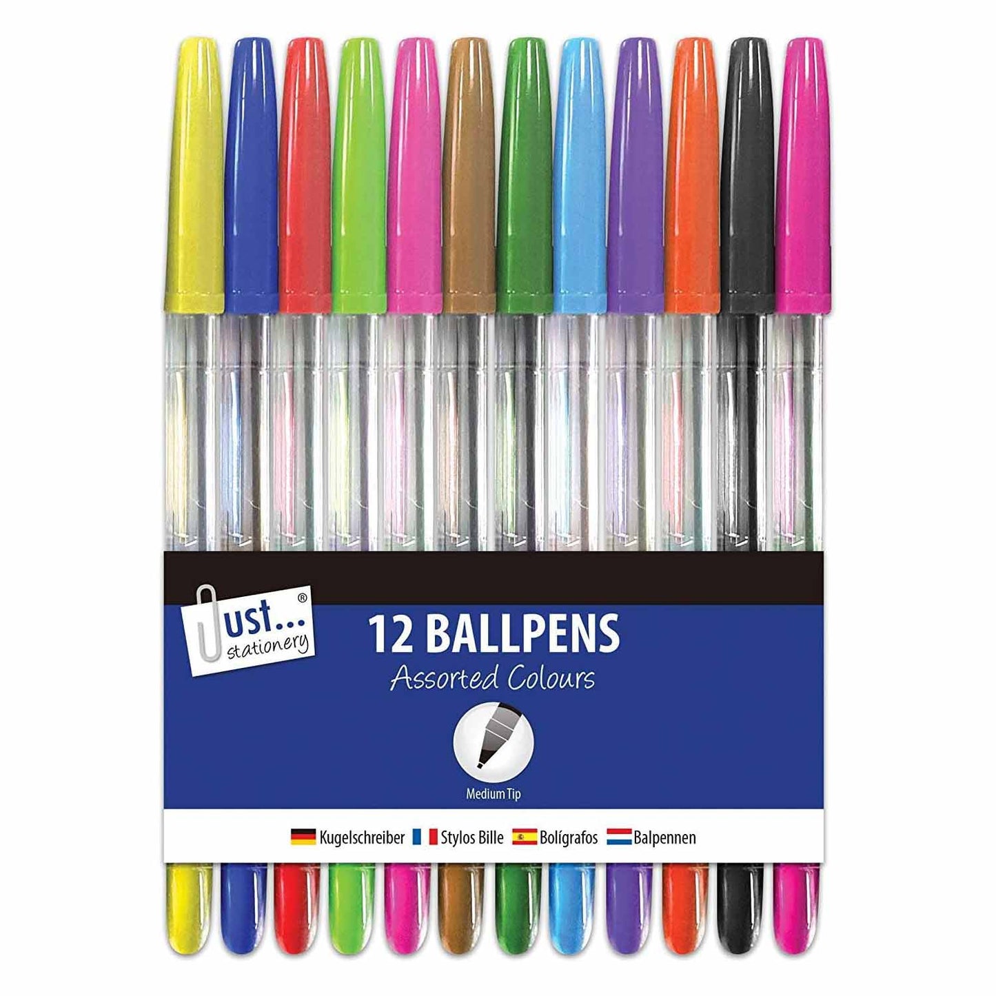 12 Assorted Ballpoint Pens