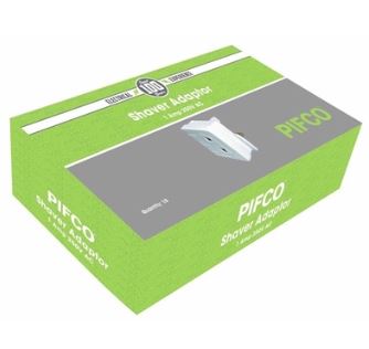 Shaver Adaptor White Bulk - 90