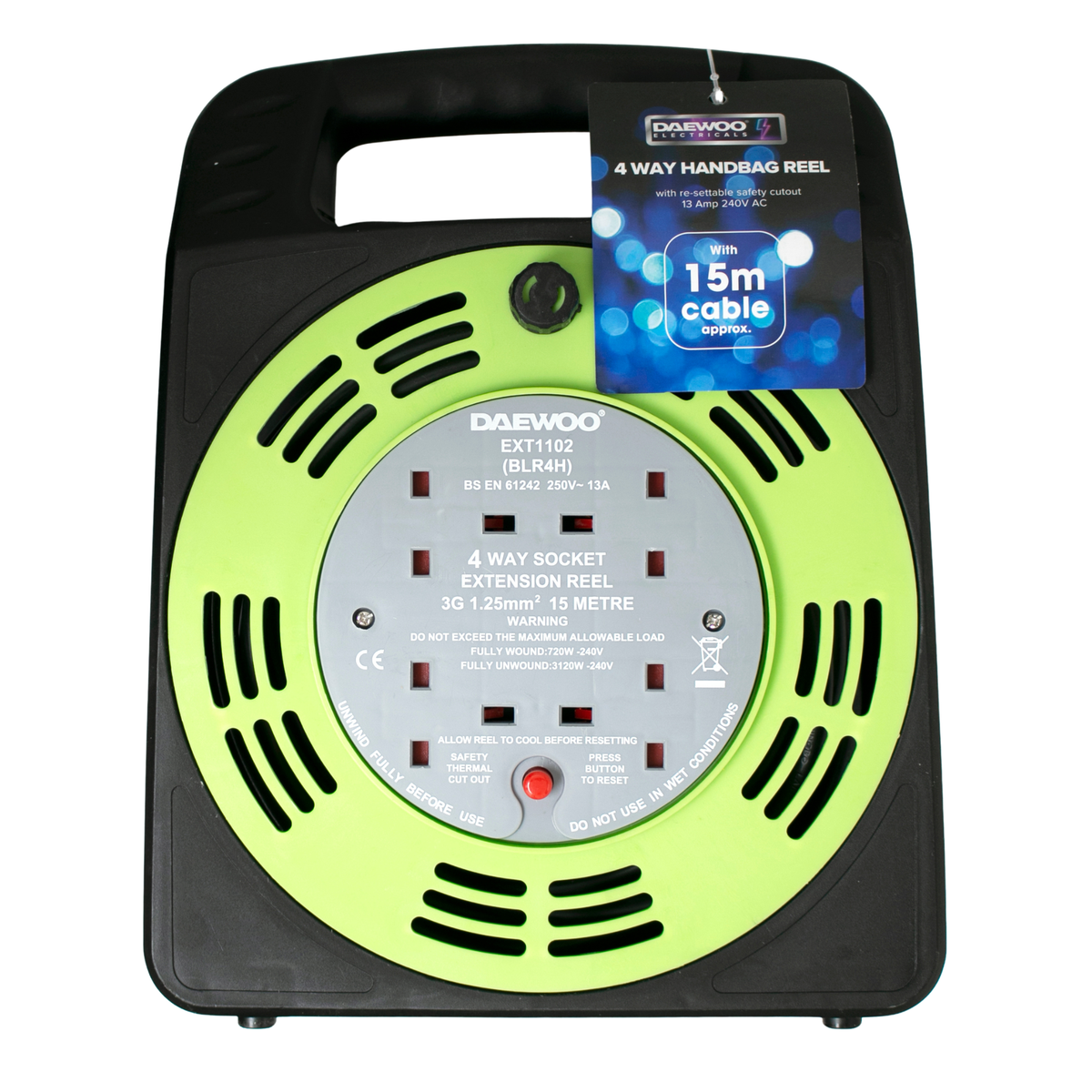 4 Gang 15M Handbag Reel - 1000