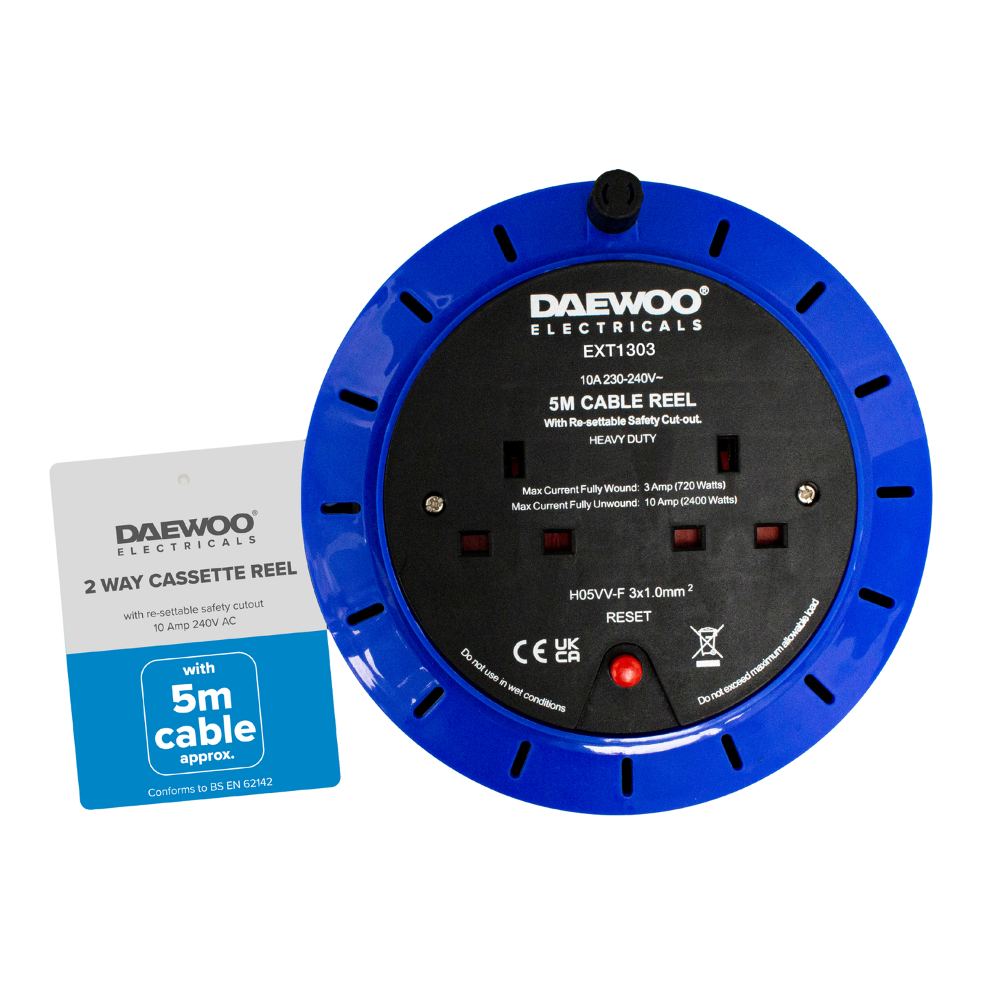 2 Gang 5 Metre Cassette Reel - 750