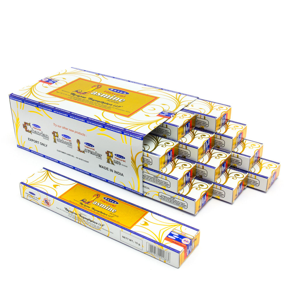 Natural Jasmine Incense Sticks by Satya