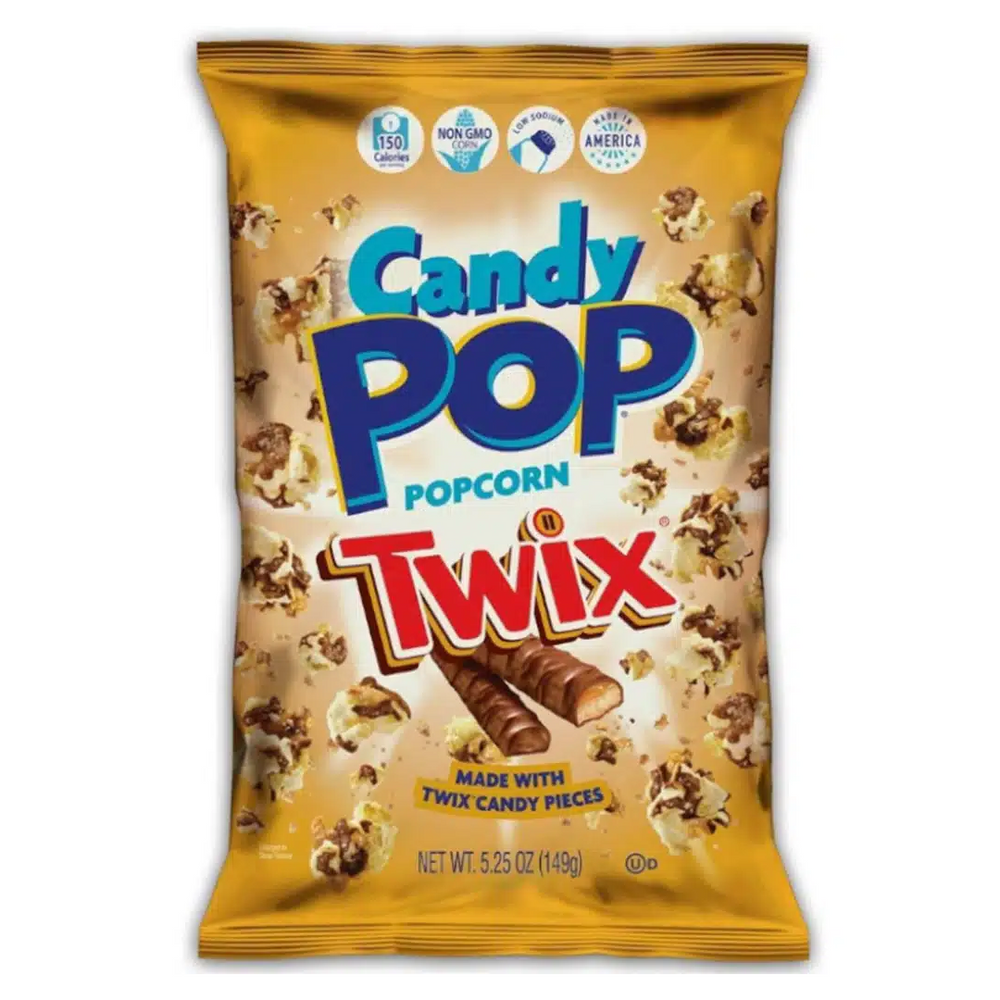 Candy Pop Twix Drizzle Popcorn 12 x 5.25oz