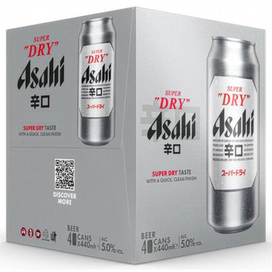 Asahi Super Dry Lager Beer Bottles 440ml