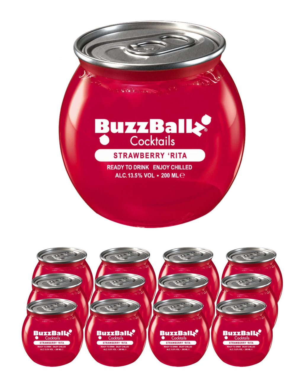 BuzzBallz Strawberry Rita Cocktails 200ml