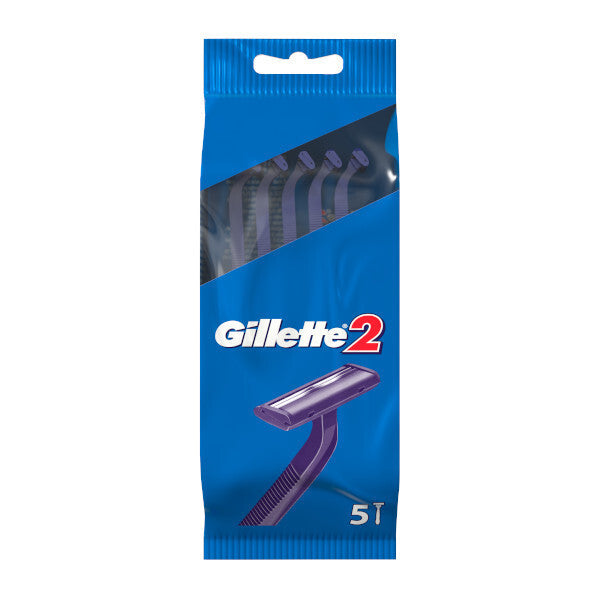 Gillette Men's Blue II Disposable Razors 5 Pack