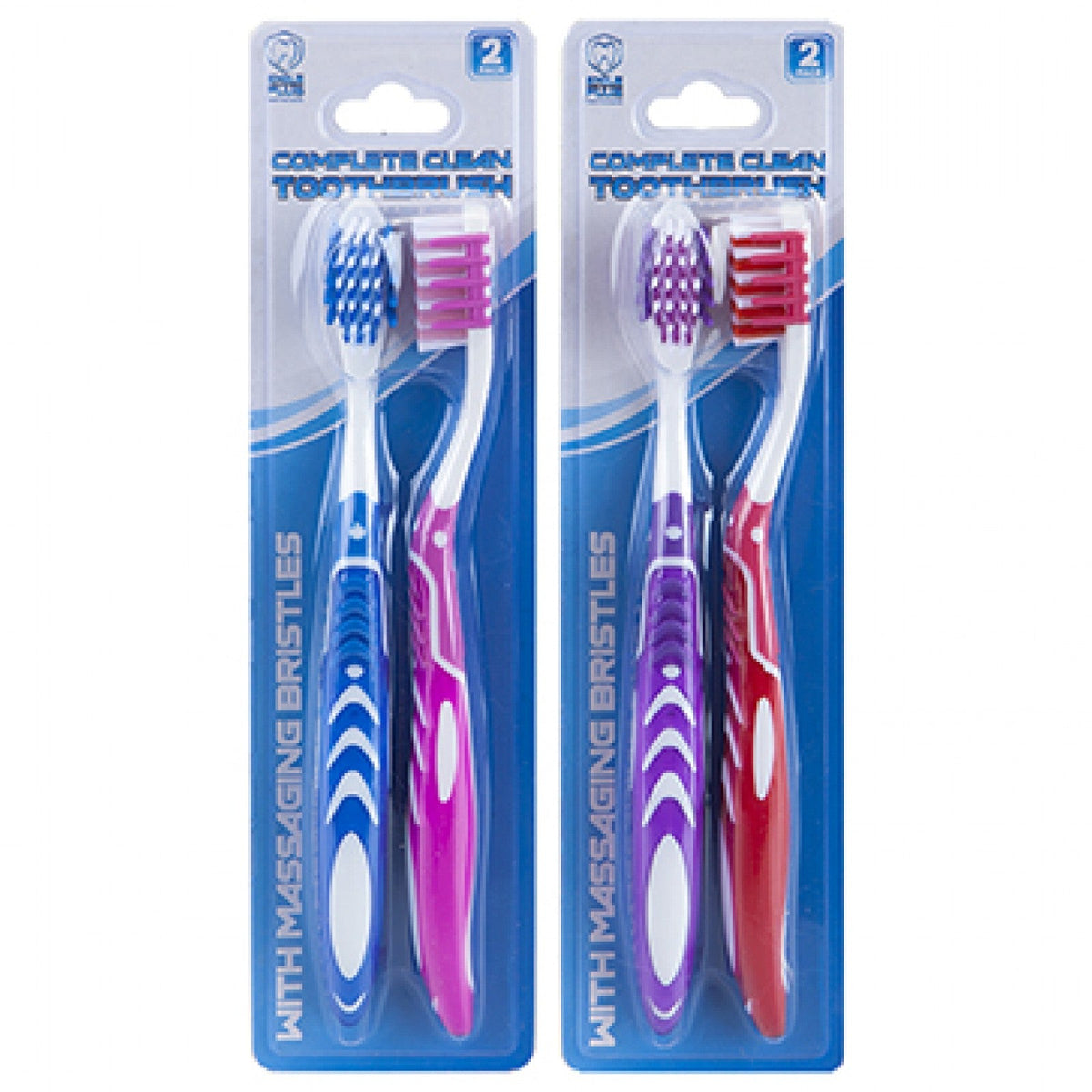 Smile Plus Whitening Toothbrush with Gum Massager 2 Pack