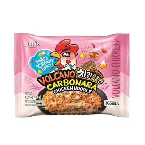 Paldo Volcano Carbonara Chicken Noodle Bag 130g