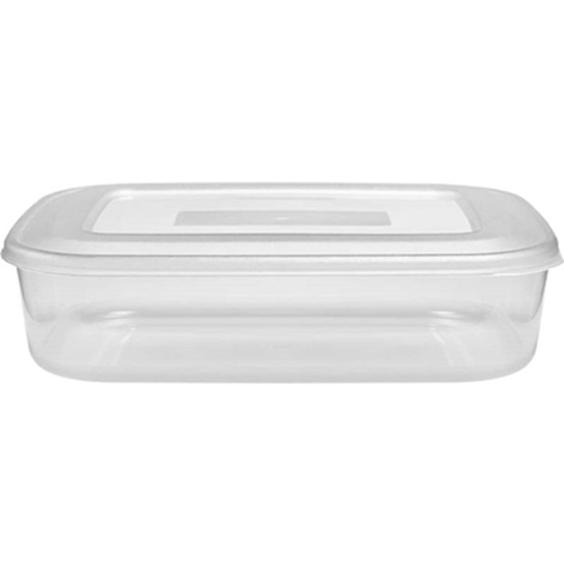1L Rectangular Food Container Clear Base & Lid