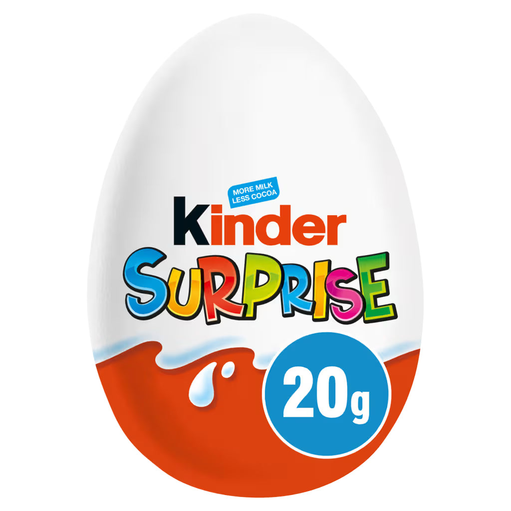 Kinder Surprise Milk Chocolate Eggs 20g