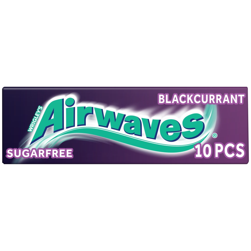 Airwaves Blackcurrant Sugarfree Chewing Gum 10 Pieces
