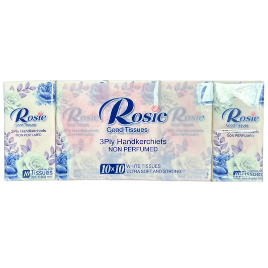 Rosie Pocket Tissue 3ply 10 pack