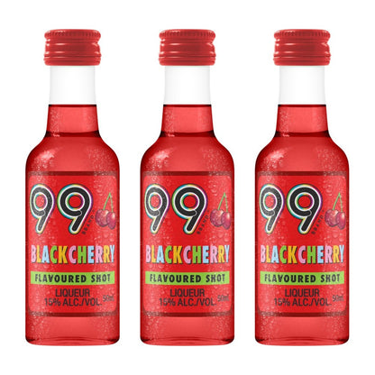 99 Brand Black Cherry Liqueur 5cl Shot, Pack of 3
