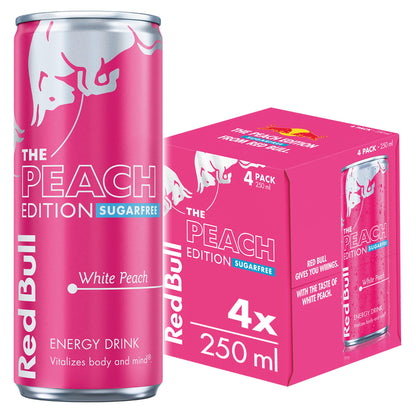 Red Bull Energy Drink Sugar Free White Peach Edition 250ml