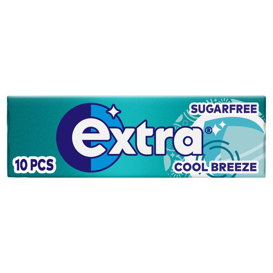 Extra Cool Breeze Sugarfree Chewing Gum 10 Pieces