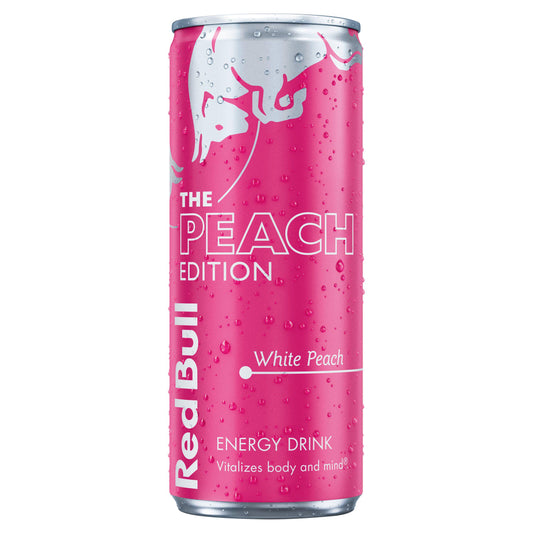 Red Bull Energy Drink Sugar Free White Peach Edition 250ml