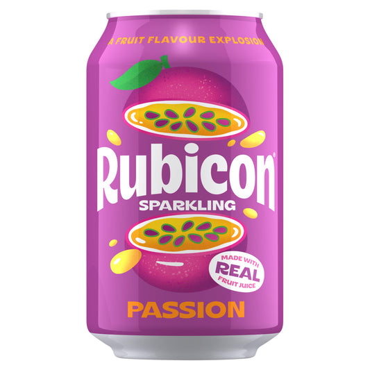 Rubicon Sparkling Passion Fruit Juice Soft Drink 330ml