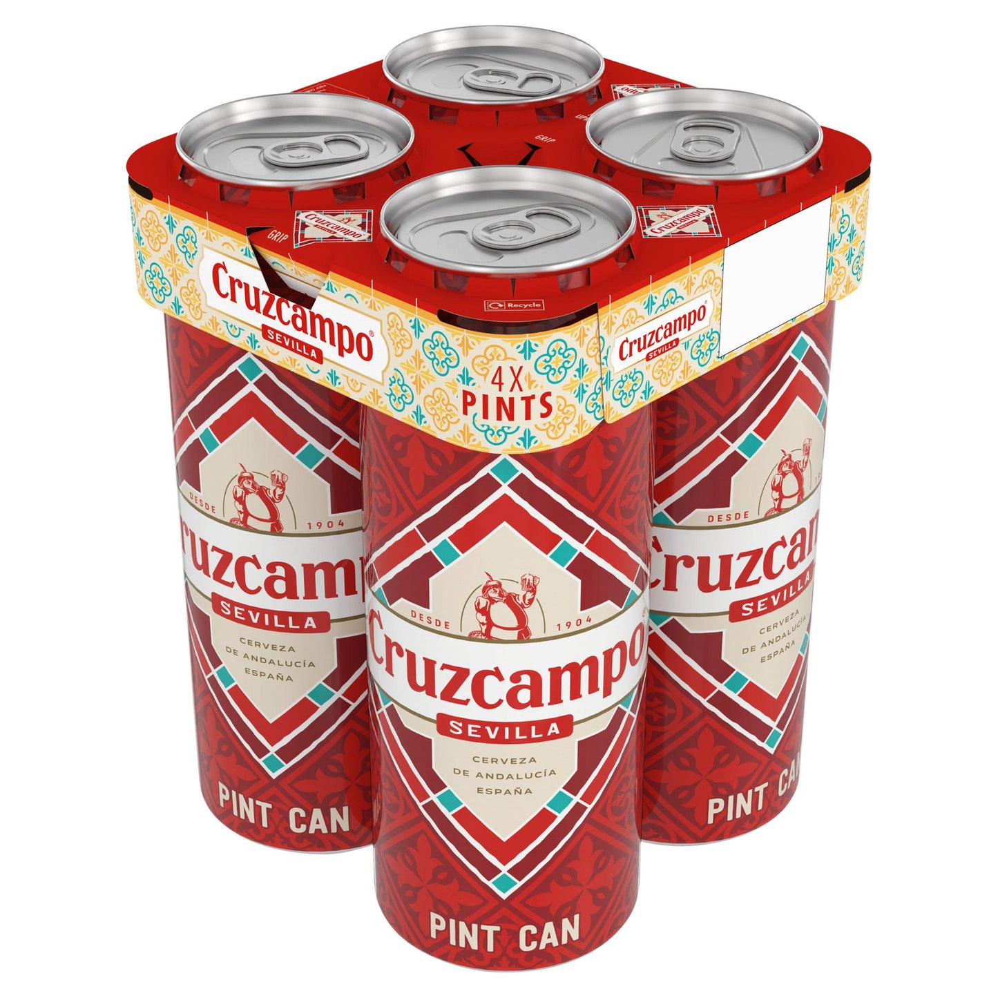 Cruzcampo Sevilla Lager Beer Pint Cans 568ml