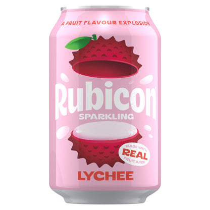 Rubicon Sparkling Lychee Juice Soft Drink 330ml