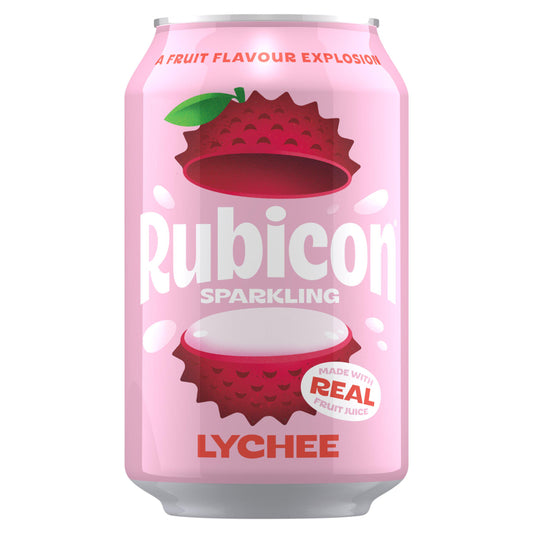 Rubicon Sparkling Lychee Juice Soft Drink 330ml