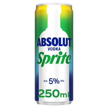 Absolut Vodka & Sprite 250ml