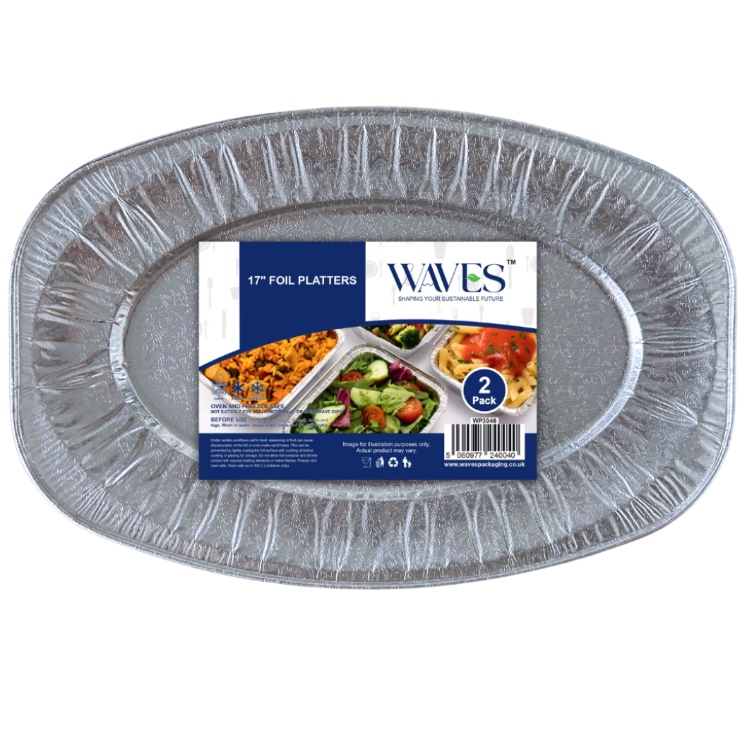 17” Foil Platter 2 Pack