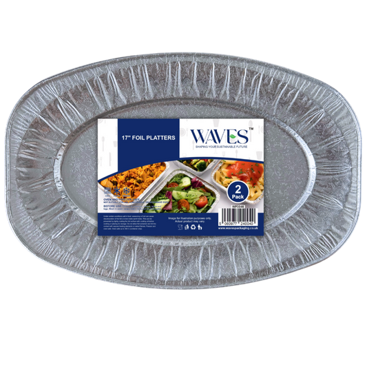 17” Foil Platter 2 Pack