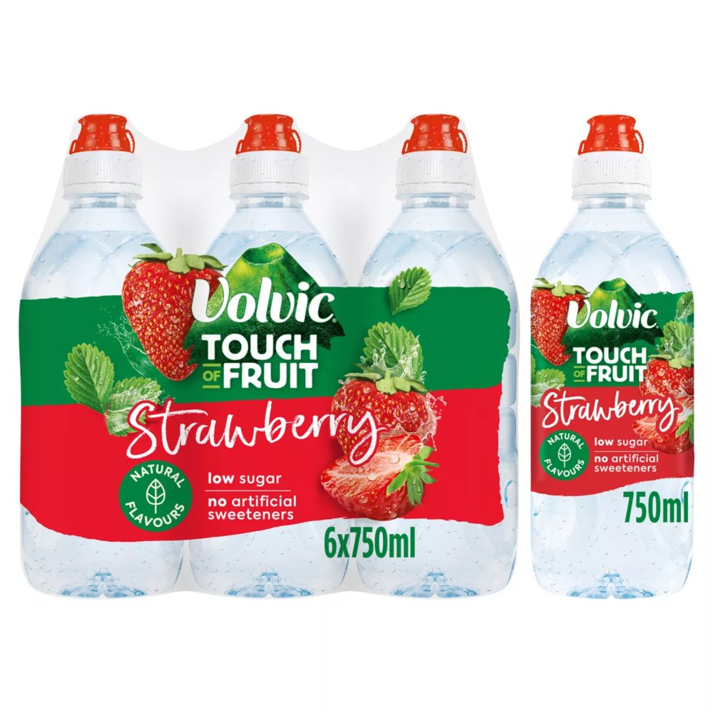 Volvic Touch Of Strawberry Sportscap 750ml
