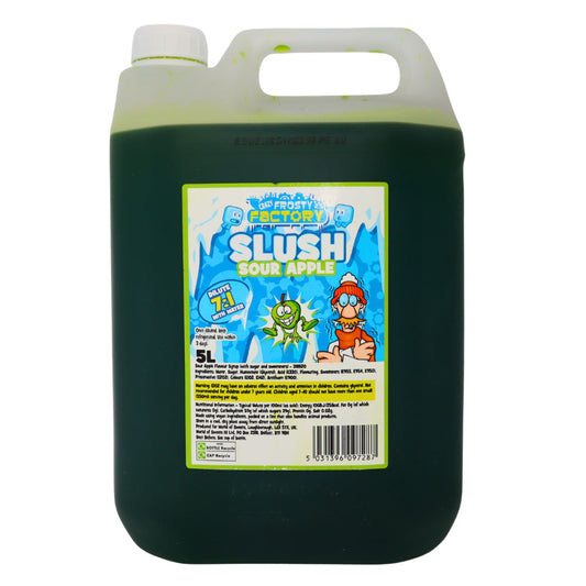 Crazy Frosty Factory Sour Apple Slush Concentrate 5L