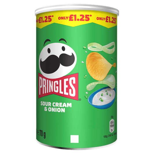 Pringles Sour Cream & Onion Crisps 70g