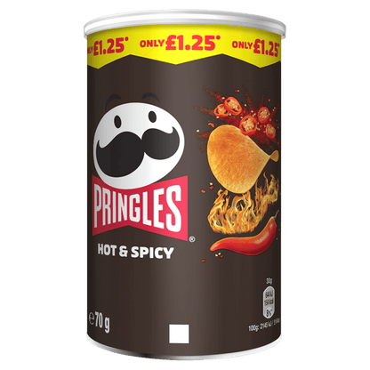 Pringles Hot & Spicy Crisps 70g