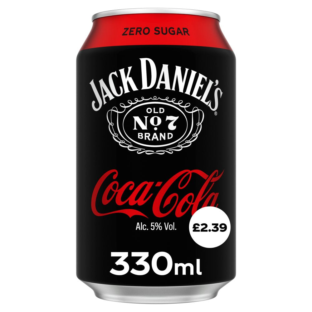 Jack Daniel's and Coca-Cola Zero 330ml