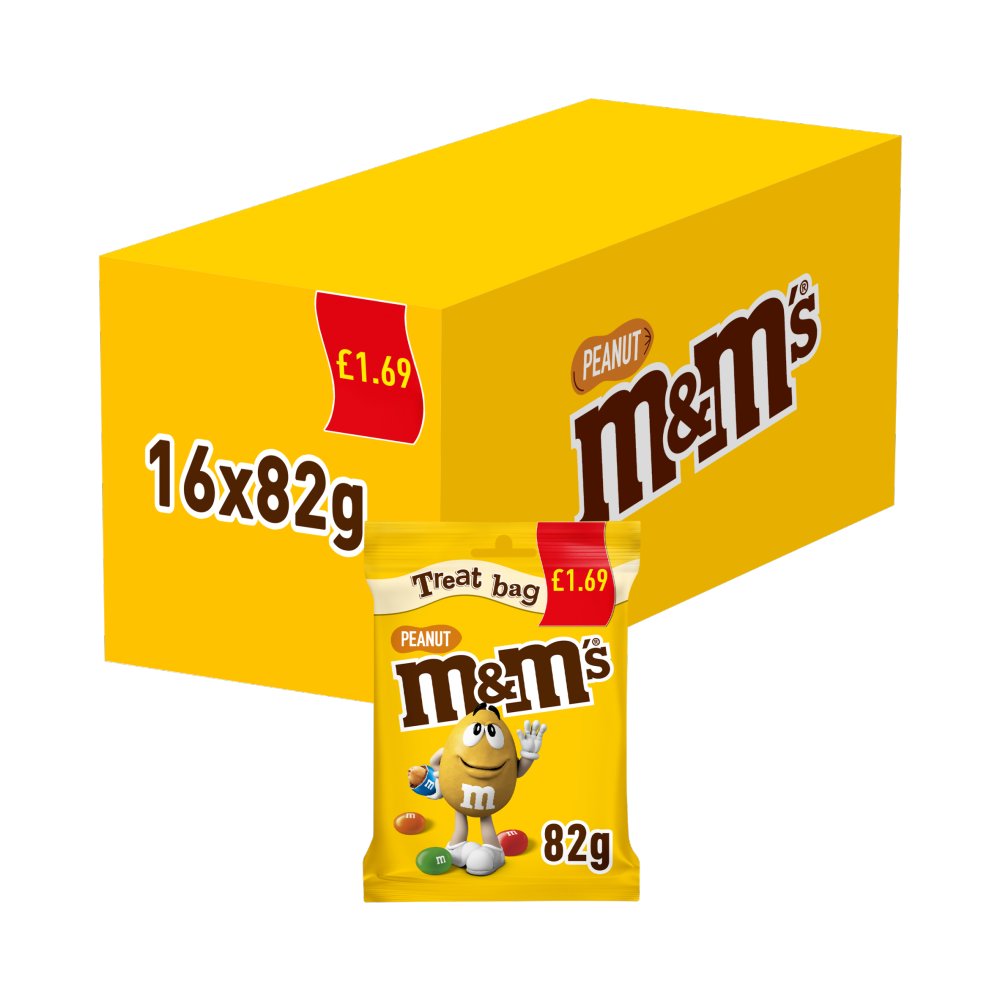 M&M's Peanut Treat Bag 82g PM£1.69