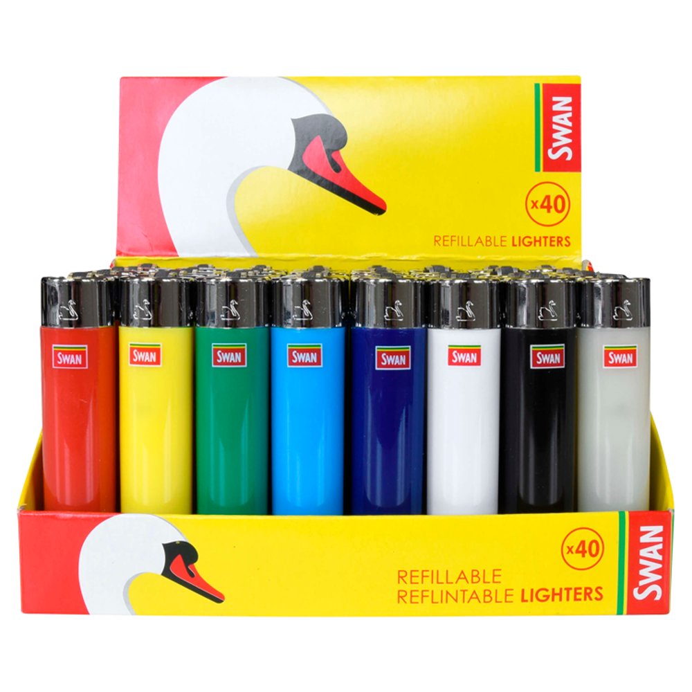 Swan Refillable Lighter T40 Pack
